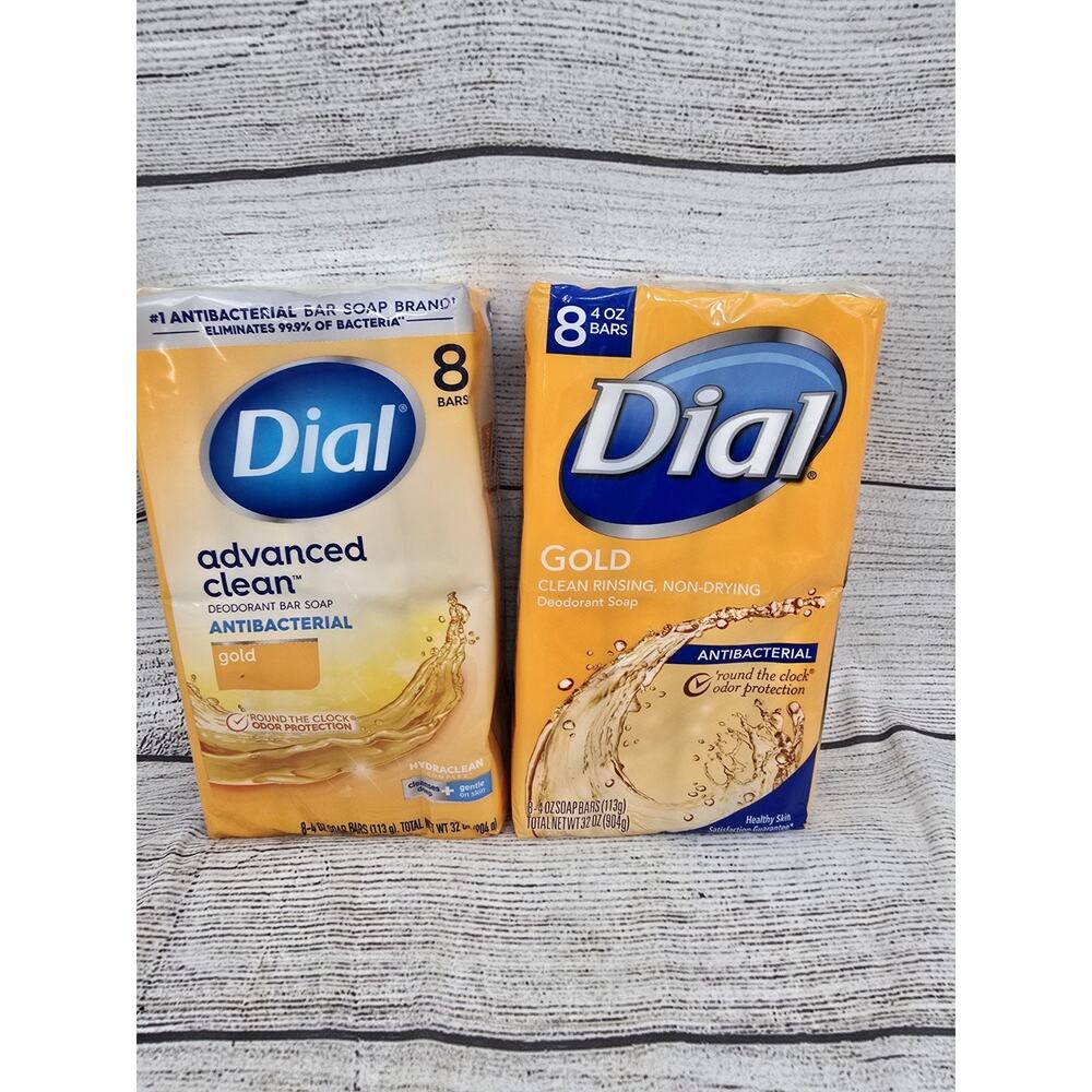 2 X DIAL GOLD Antibacterial soap 8 bar pks 4 oz/bar = TOTAL OF SIXTEEN BARS